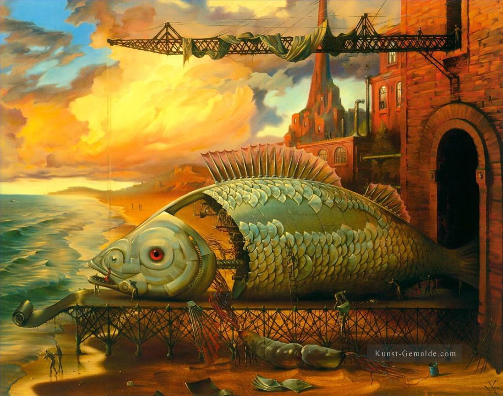 moderne zeitgenössische 29 Surrealismus Fische Ölgemälde
